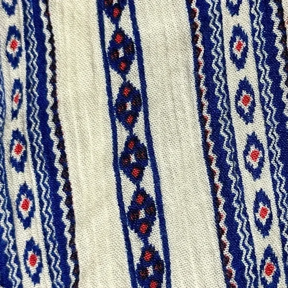 ELAN Aztec Southwest Mini Dress Women’s S | Boho Festival Swing Shift Resort - Picture 9 of 9